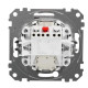 Двоклавішний вимикач Schneider Electric Sedna Design & Elements з підсвіткою алюміній SDD113105L