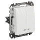 Двоклавішний вимикач Schneider Electric Sedna Design & Elements з підсвіткою білий SDD111105L
