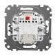 Двоклавішний вимикач Schneider Electric Sedna Design & Elements з підсвіткою білий SDD111105L