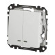 Двоклавішний вимикач Schneider Electric Sedna Design & Elements з підсвіткою білий SDD111105L