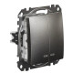 Двоклавішний вимикач Schneider Electric Sedna Design & Elements з підсвіткою матовий алюміній SDD170105L