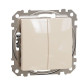 Двоклавішний перемикач Schneider Electric Sedna Design & Elements бежевий SDD112108