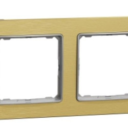 Двопостова рамка Schneider Electric Sedna Elements Sedna Elements матове золото SDD371802