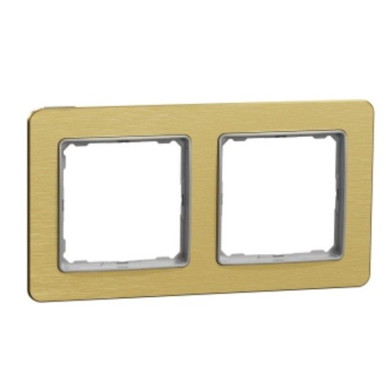 Двопостова рамка Schneider Electric Sedna Elements Sedna Elements матове золото SDD371802
