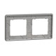 Двопостова рамка Schneider Electric Sedna Elements штучне біле скло SDD360802