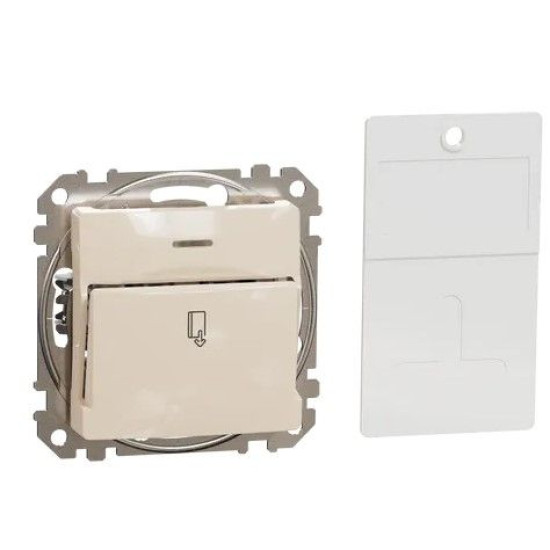 Картковий вимикач Schneider Electric Sedna Design & Elements бежевий SDD112121