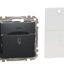 Картковий вимикач Schneider Electric Sedna Design & Elements чорний SDD114121