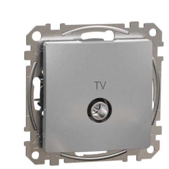 Кінцева TV-розетка 4 дБ Schneider Electric Sedna Design & Elements алюміній SDD113471