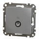 Кінцева TV-розетка 4 дБ Schneider Electric Sedna Design & Elements алюміній SDD113471