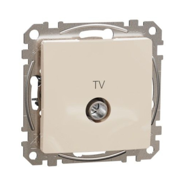Кінцева TV-розетка 4 дБ Schneider Electric Sedna Design & Elements бежева SDD112471