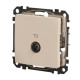 Кінцева TV-розетка 4 дБ Schneider Electric Sedna Design & Elements бежева SDD112471