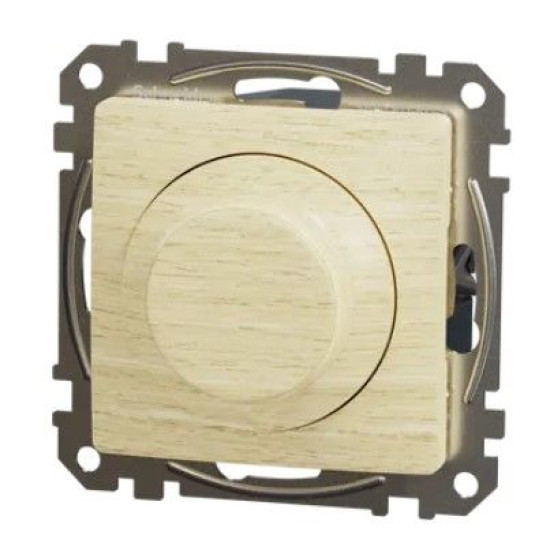 Поворотний світлорегулятор Schneider Electric Sedna Design & Elements RC 3-370 Вт береза SDD180501