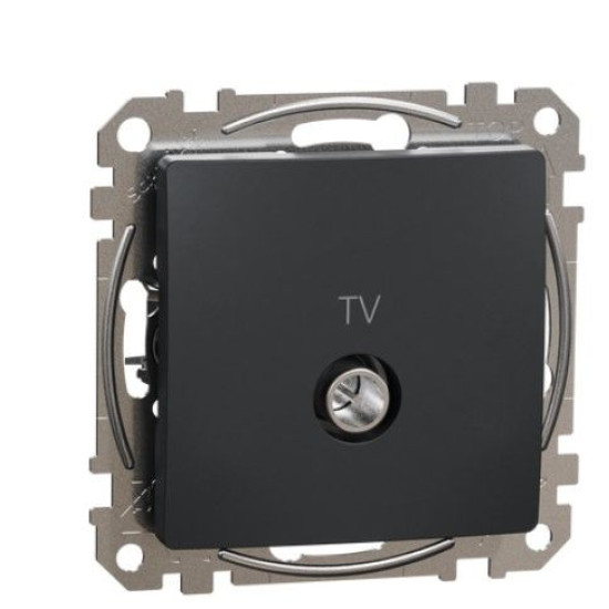 Кінцева TV-розетка 4 дБ Schneider Electric Sedna Design & Elements чорна SDD114471