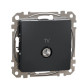 Кінцева TV-розетка 4 дБ Schneider Electric Sedna Design & Elements чорна SDD114471