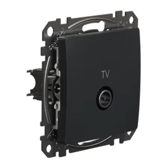 Кінцева TV-розетка 4 дБ Schneider Electric Sedna Design & Elements чорна SDD114471