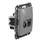 Кінцева TV-розетка Schneider Electric Sedna Design & Elements+ RJ45 кат. 6 UTP алюміній SDD113469T