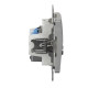 Кінцева TV-розетка Schneider Electric Sedna Design & Elements+ RJ45 кат. 6 UTP алюміній SDD113469T