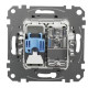 Кінцева TV-розетка Schneider Electric Sedna Design & Elements+ RJ45 кат. 6 UTP алюміній SDD113469T