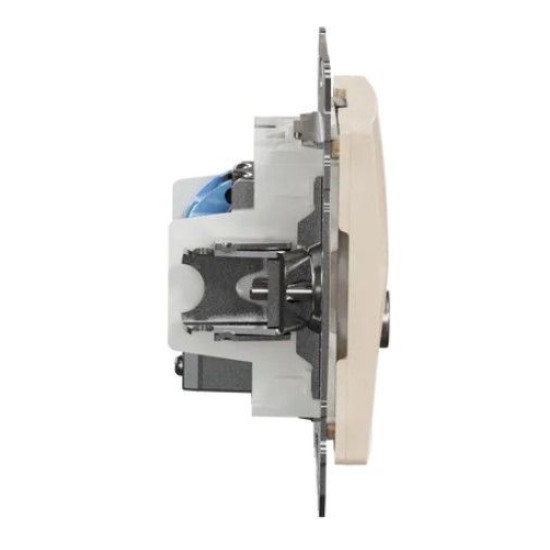 Кінцева TV-розетка Schneider Electric Sedna Design & Elements та RJ45 кат. 6 UTP бежева SDD112469T