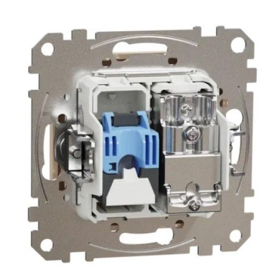 Кінцева TV-розетка Schneider Electric Sedna Design & Elements та RJ45 кат. 6 UTP бежева SDD112469T