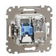 Кінцева TV-розетка Schneider Electric Sedna Design & Elements та RJ45 кат. 6 UTP бежева SDD112469T