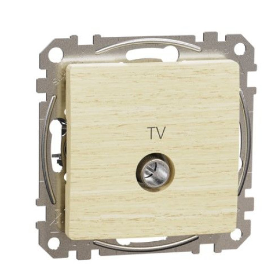 Кінцева TV-розетка 4 дБ Schneider Electric Sedna Design & Elements береза SDD180471