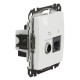 Кінцева TV-розетка Schneider Electric Sedna Design & Elements + RJ45 кат. 6 UTP біла SDD111469T
