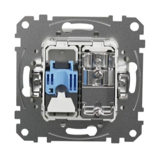 Кінцева TV-розетка Schneider Electric Sedna Design & Elements + RJ45 кат. 6 UTP біла SDD111469T