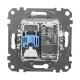 Кінцева TV-розетка Schneider Electric Sedna Design & Elements + RJ45 кат. 6 UTP біла SDD111469T
