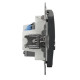 Кінцева TV-розетка Schneider Electric Sedna Design & Elements + RJ45 кат. 6 UTP чорна SDD114469T