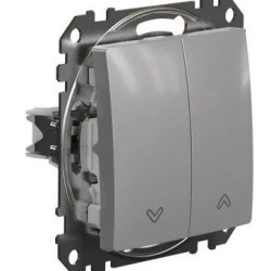 Кнопковий вимикач Schneider Electric Sedna Design & Elements для жалюзі алюміній SDD113114