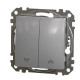 Кнопковий вимикач Schneider Electric Sedna Design & Elements для жалюзі алюміній SDD113114