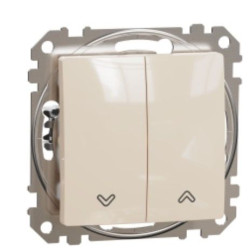 Кнопковий вимикач Schneider Electric Sedna Design & Elements для жалюзі бежевий SDD112114