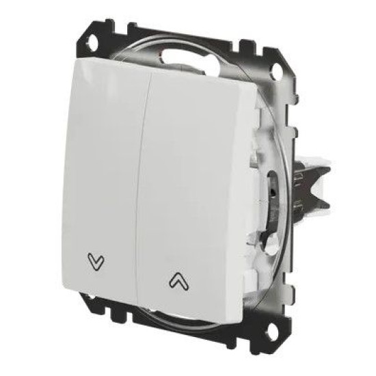 Кнопковий вимикач Schneider Electric Sedna Design & Elements для жалюзі білий SDD111114