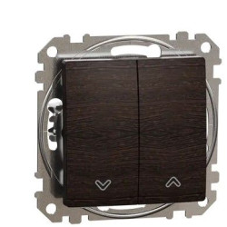 Кнопковий вимикач Schneider Electric Sedna Design & Elements для жалюзі венге SDD181114