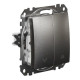 Кнопковий вимикач Schneider Electric Sedna Design & Elements для жалюзі матовий алюміній SDD170114