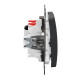 Кнопковий вимикач Schneider Electric Sedna Design & Elements для жалюзі чорний SDD114114