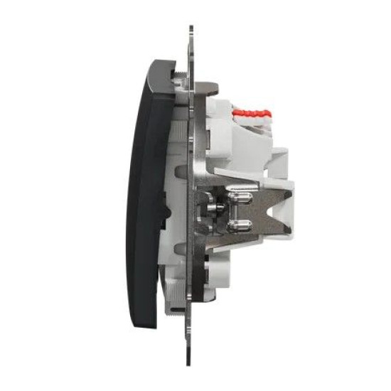Кнопковий вимикач Schneider Electric Sedna Design & Elements чорний SDD114111