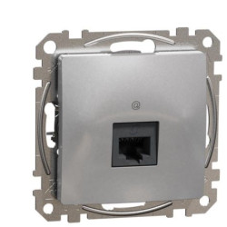Комп'ютерна розетка Schneider Electric Sedna Design & Elements RJ45 кат. 5е UTP алюміній SDD113451