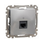 Комп'ютерна розетка Schneider Electric Sedna Design & Elements RJ45 кат. 5е UTP алюміній SDD113451