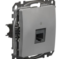 Комп'ютерна розетка Schneider Electric Sedna Design & Elements RJ45 кат. 5е UTP алюміній SDD113451