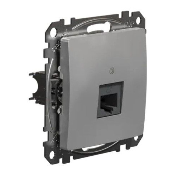 Комп'ютерна розетка Schneider Electric Sedna Design & Elements RJ45 кат. 5е UTP алюміній SDD113451