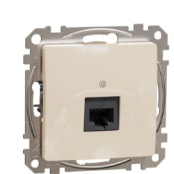Комп'ютерна розетка Schneider Electric Sedna Design & Elements RJ45 кат. 5е UTP бежева SDD112451