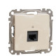 Комп'ютерна розетка Schneider Electric Sedna Design & Elements RJ45 кат. 5е UTP бежева SDD112451