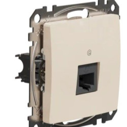 Комп'ютерна розетка Schneider Electric Sedna Design & Elements RJ45 кат. 5е UTP бежева SDD112451