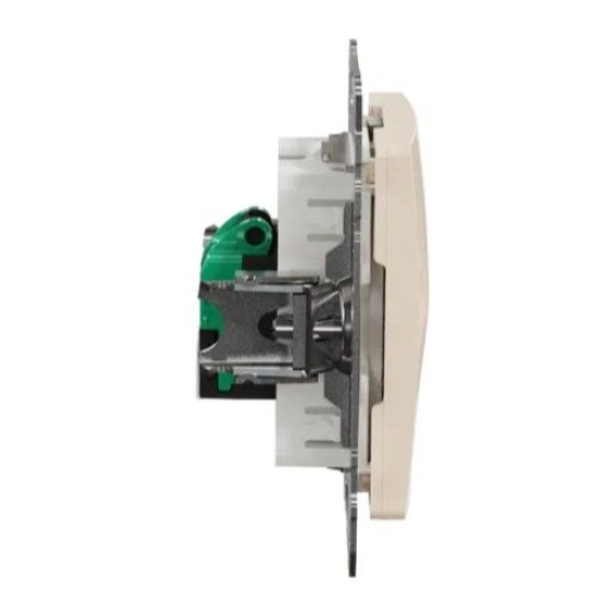 Комп'ютерна розетка Schneider Electric Sedna Design & Elements RJ45 кат. 5е UTP бежева SDD112451
