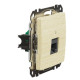 Комп'ютерна розетка Schneider Electric Sedna Design & Elements RJ45 кат. 5е UTP береза SDD180451