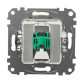 Комп'ютерна розетка Schneider Electric Sedna Design & Elements RJ45 кат. 5е UTP береза SDD180451