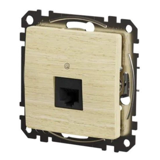 Комп'ютерна розетка Schneider Electric Sedna Design & Elements RJ45 кат. 5е UTP береза SDD180451