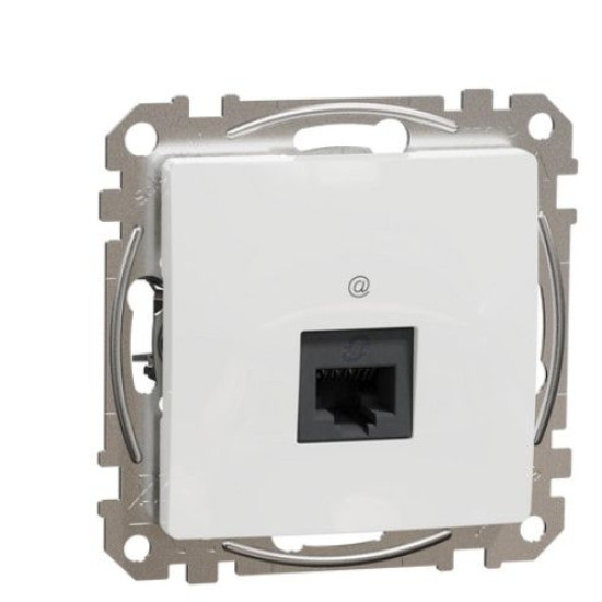 Комп'ютерна розетка Schneider Electric Sedna Design & Elements RJ45 кат. 5е UTP біла SDD111451